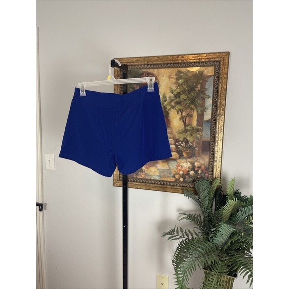 La Blanca Shorts Women's Polyester Front Grommets and Tie Navy 3" Inseam - Picture 3 of 6